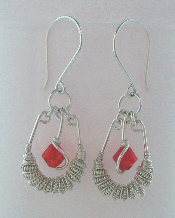 Silver Spiral earrings