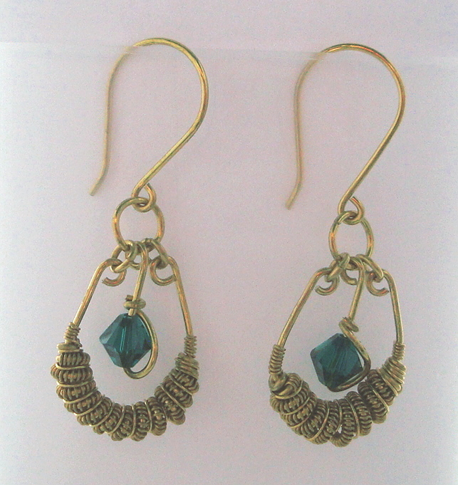 Bronze Spiral earrings