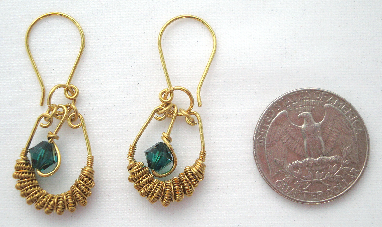 Bronze Spiral earrings