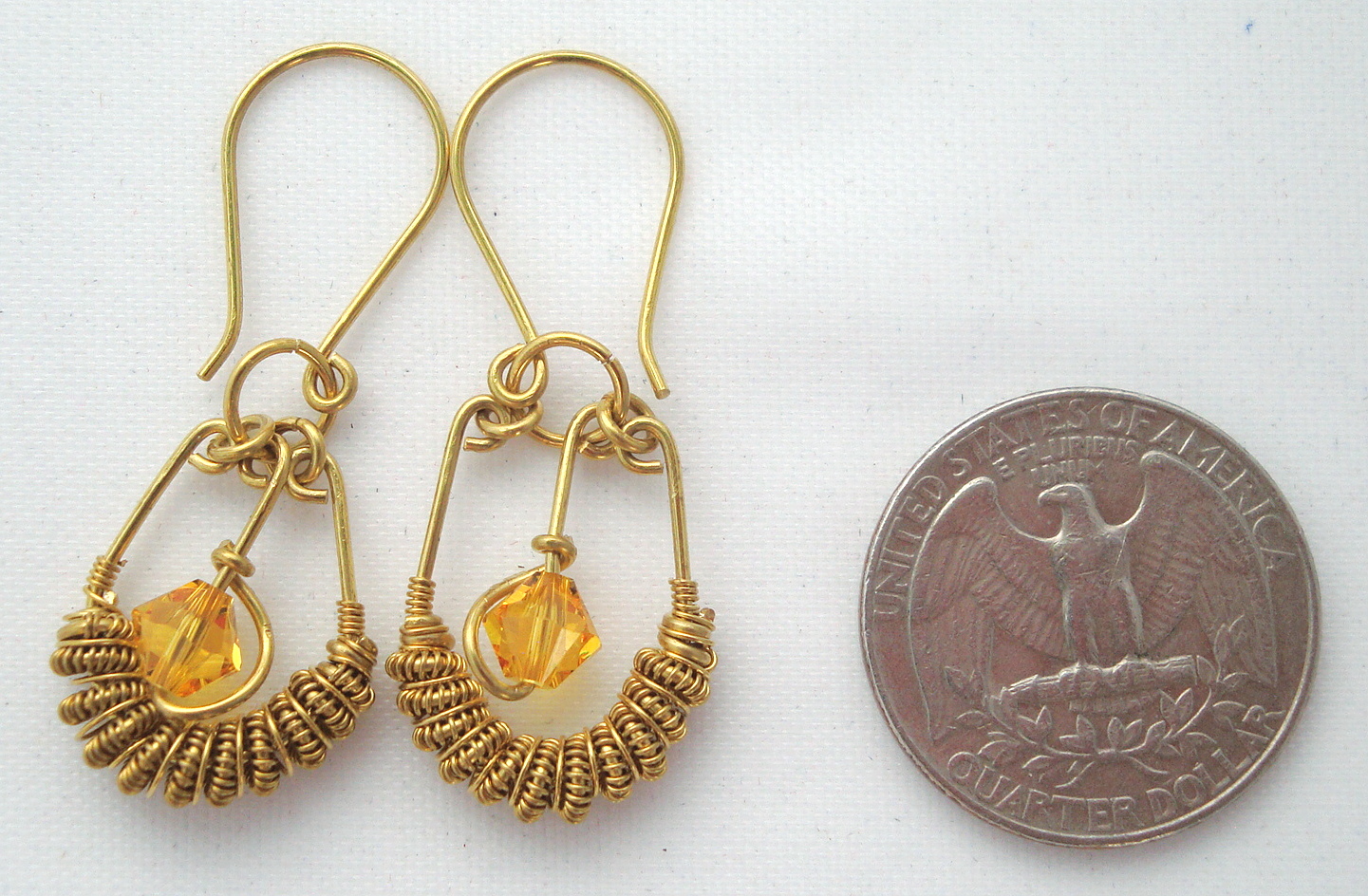 Bronze Spiral earrings