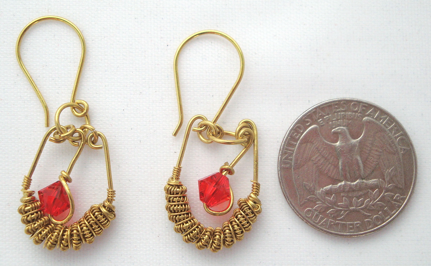 Bronze Spiral earrings