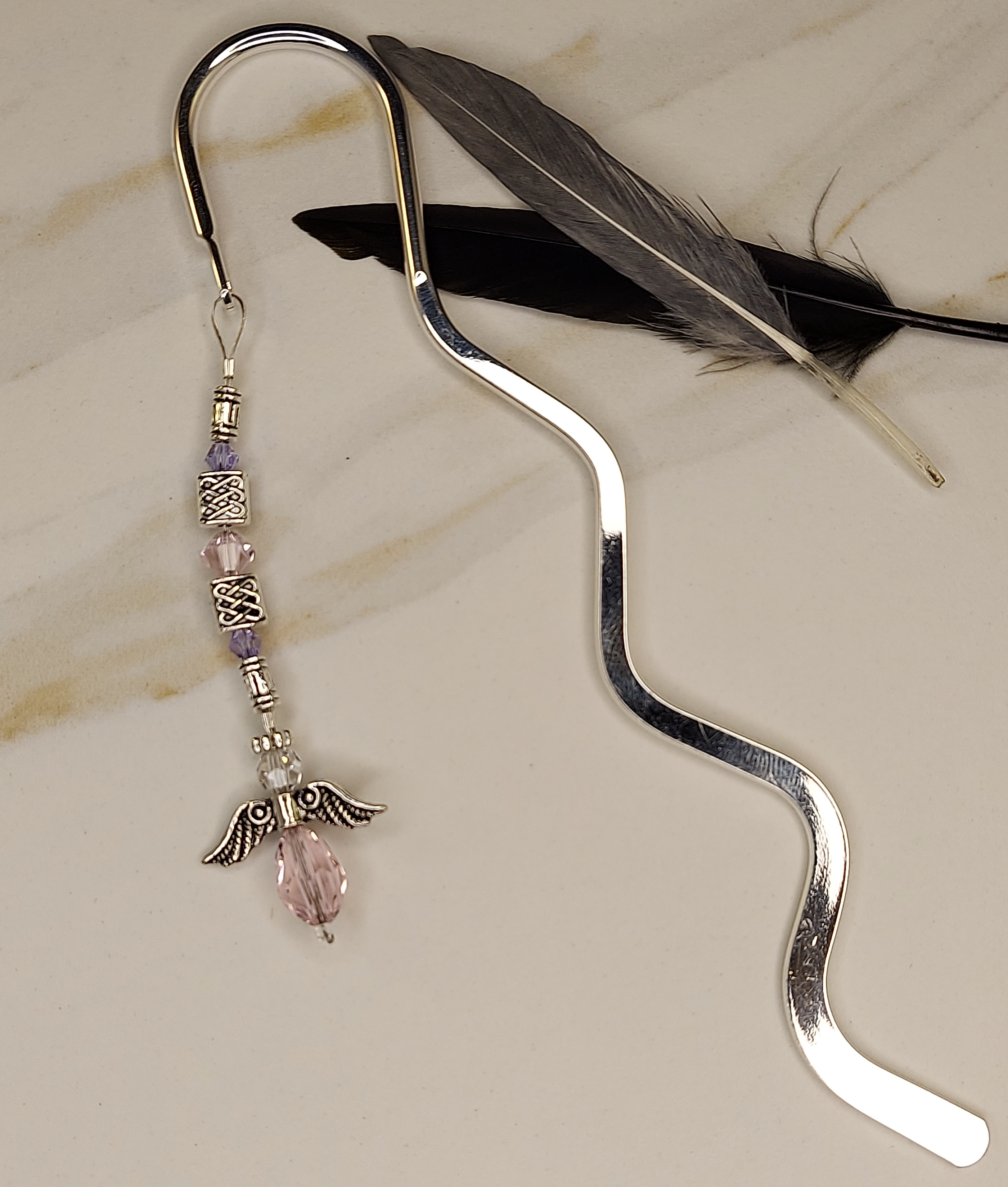 Beaded Bookmarks, Angel Charm 