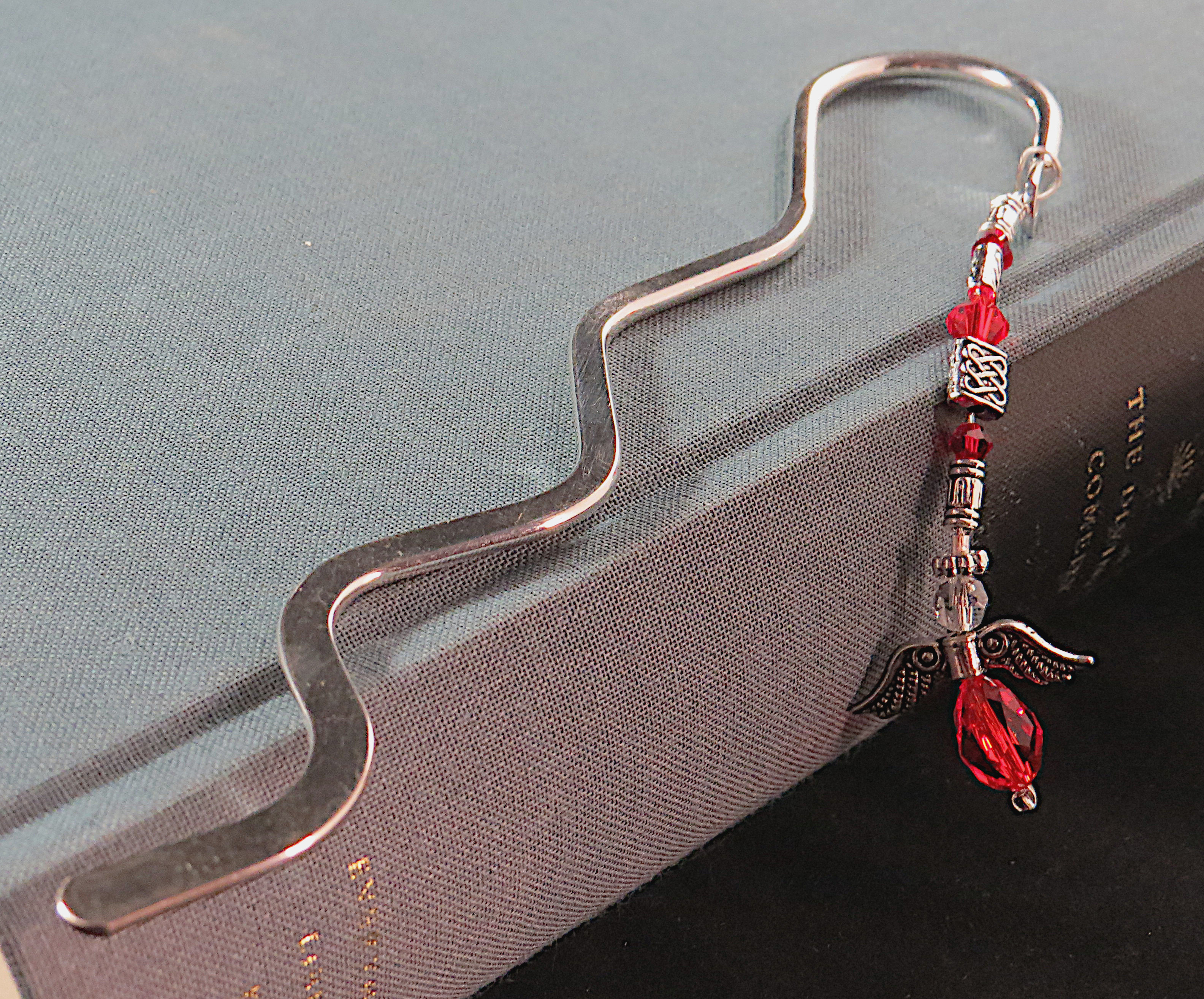 Beaded Bookmarks, Angel Charm 