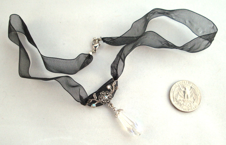 Flower Drop Necklace