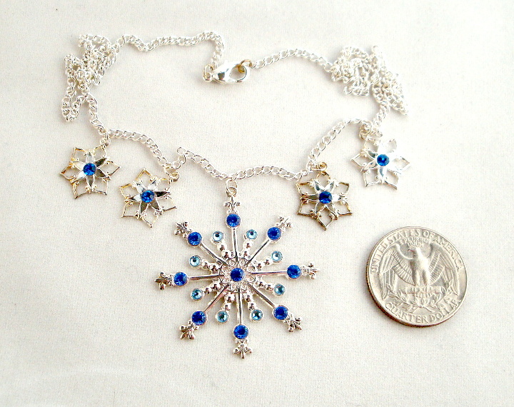 Snow flake necklace