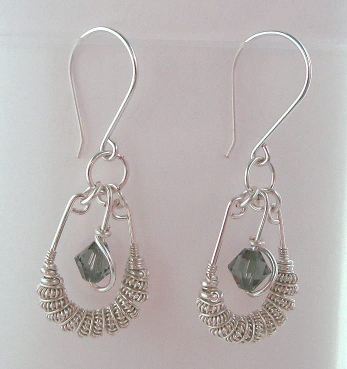 Silver Spiral earrings