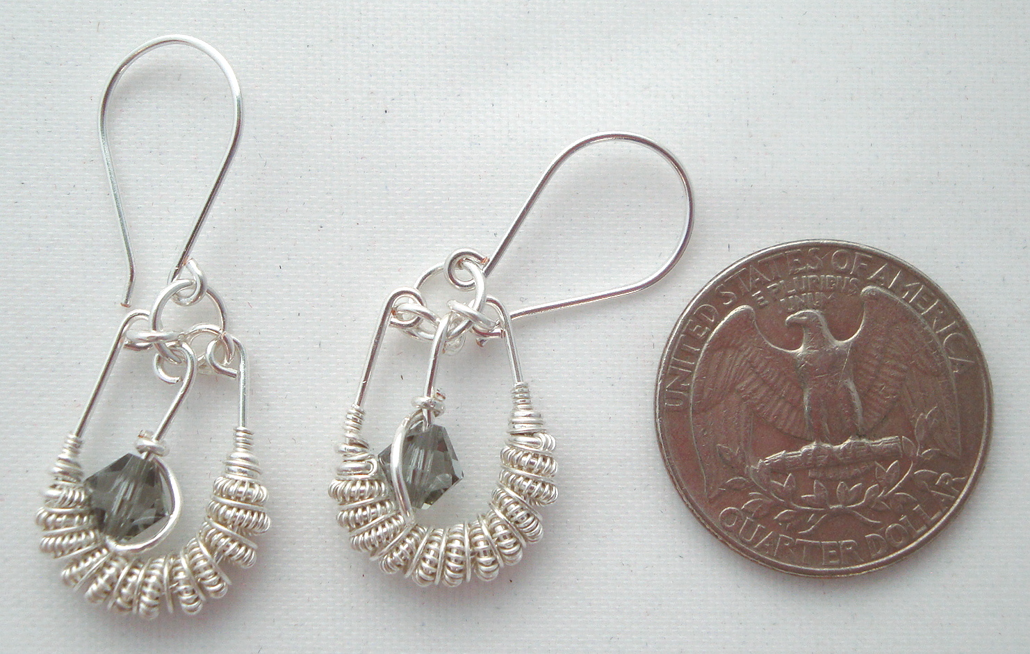 Silver Spiral earrings