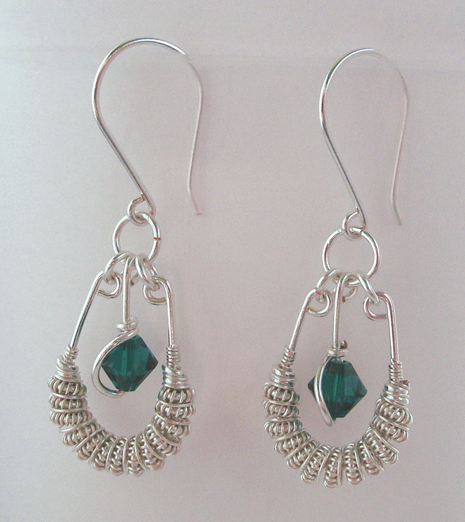 Silver Spiral earrings