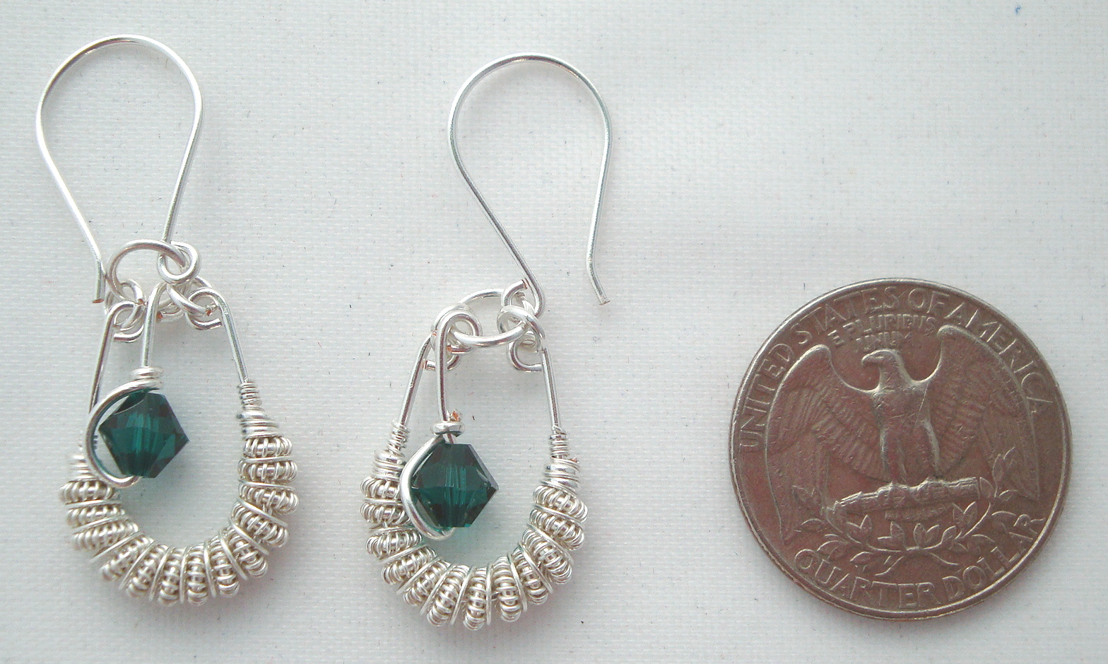 Silver Spiral earrings