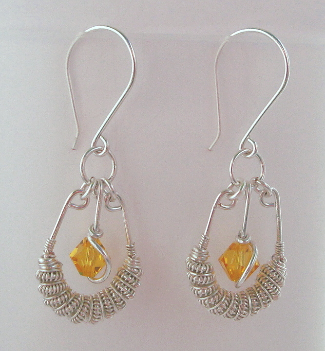 Silver Spiral earrings