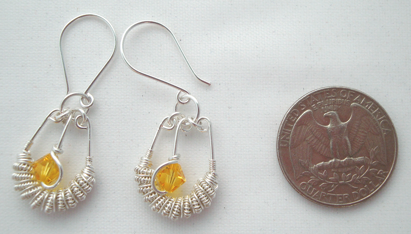 Silver Spiral earrings