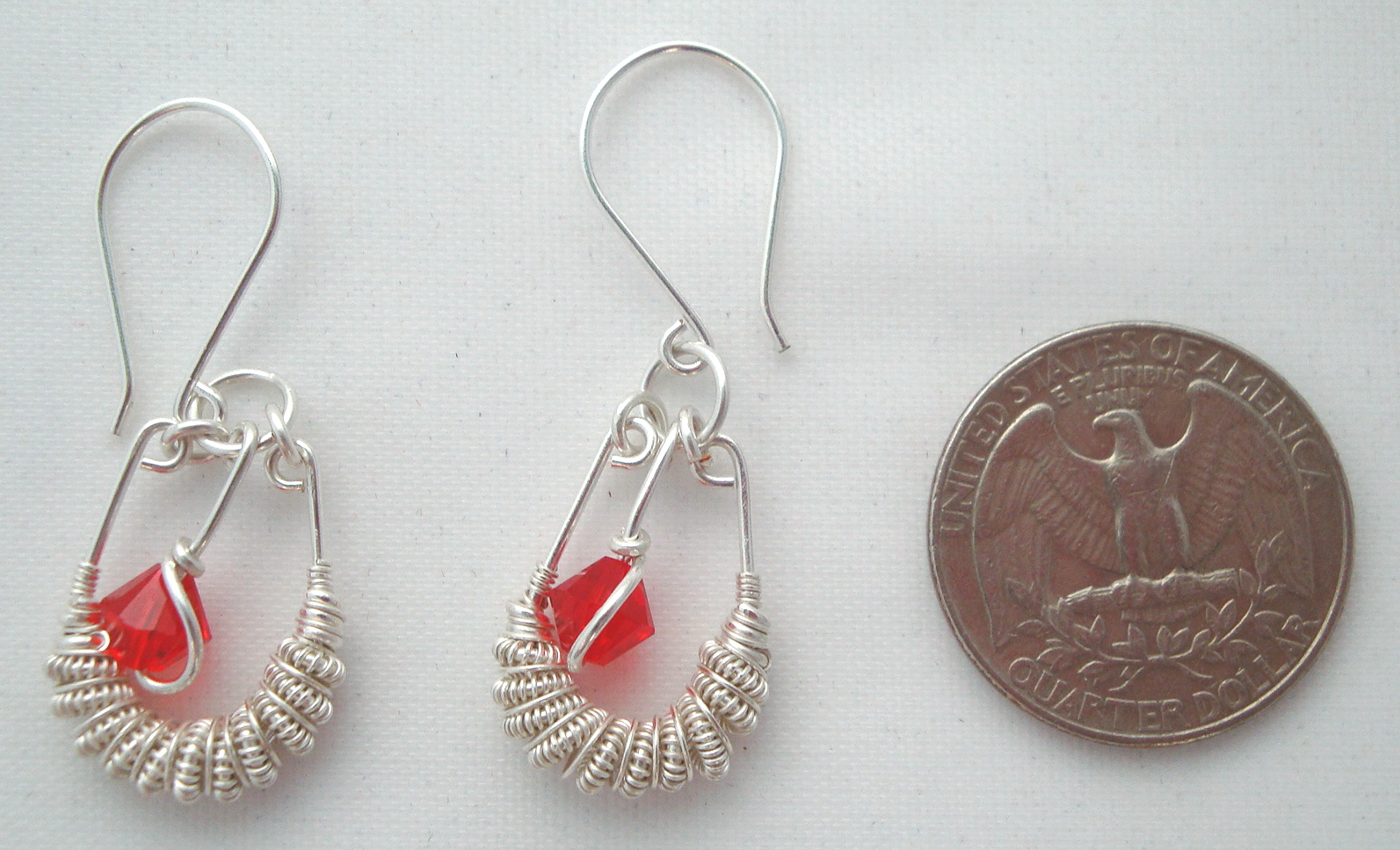 Silver Spiral earrings