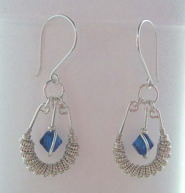 Silver Spiral earrings