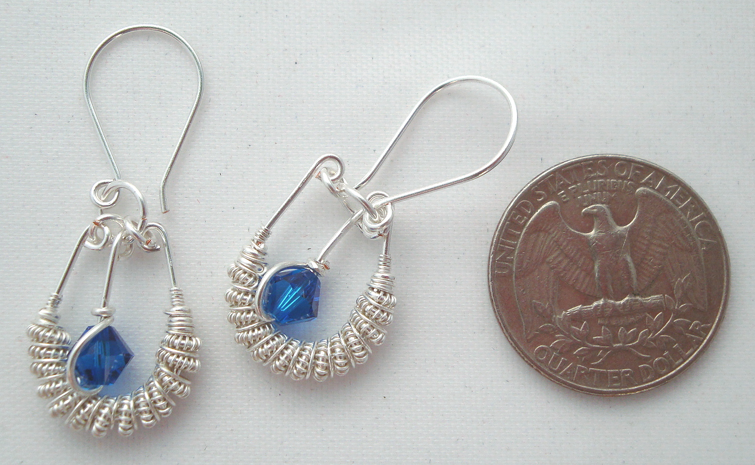 Silver Spiral earrings