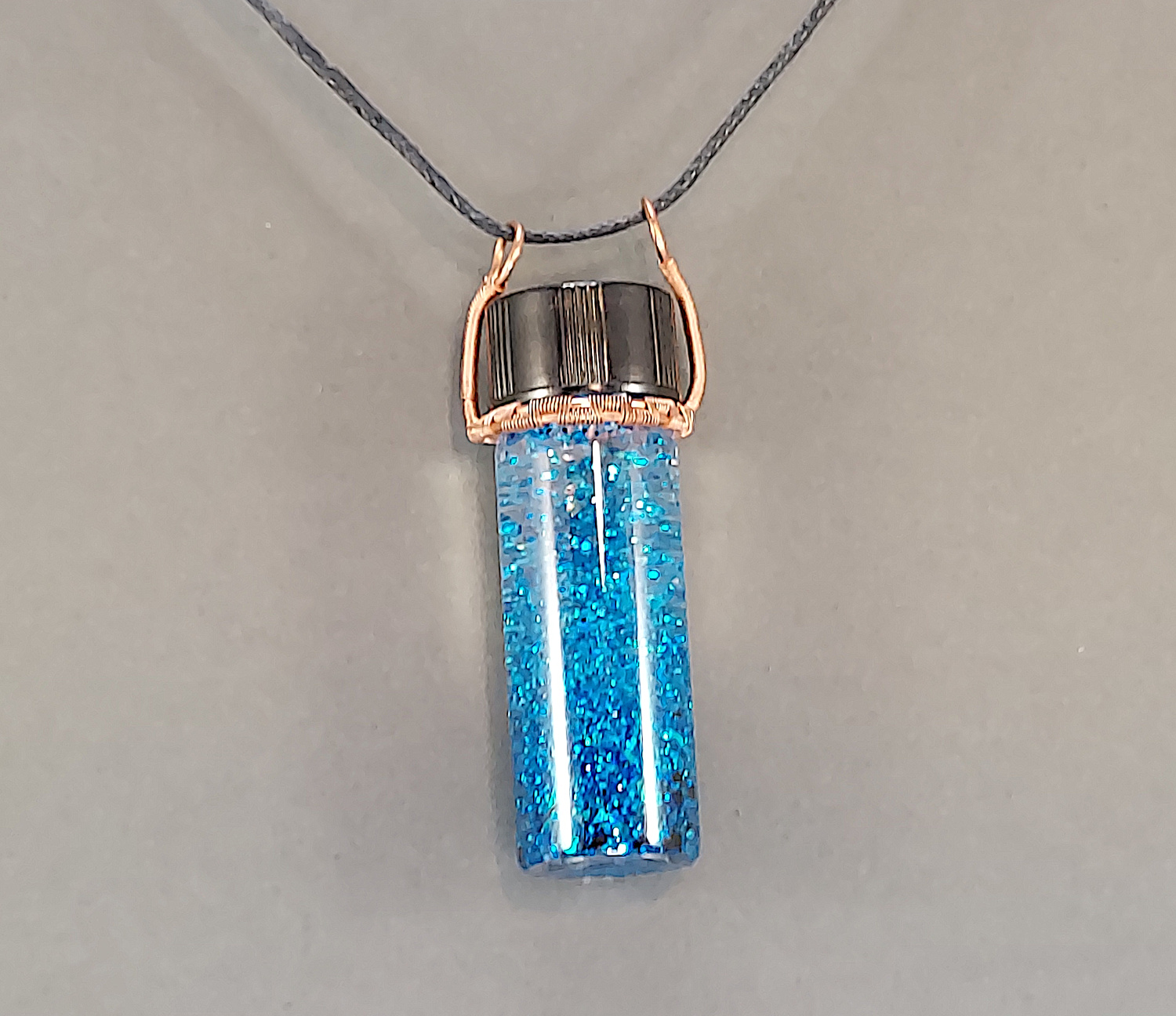 Mini Glitter Bottle Pendents