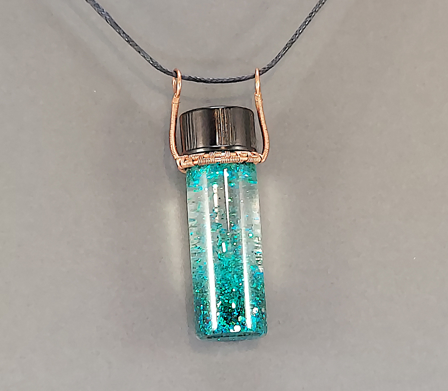 Mini Glitter Bottle Pendents