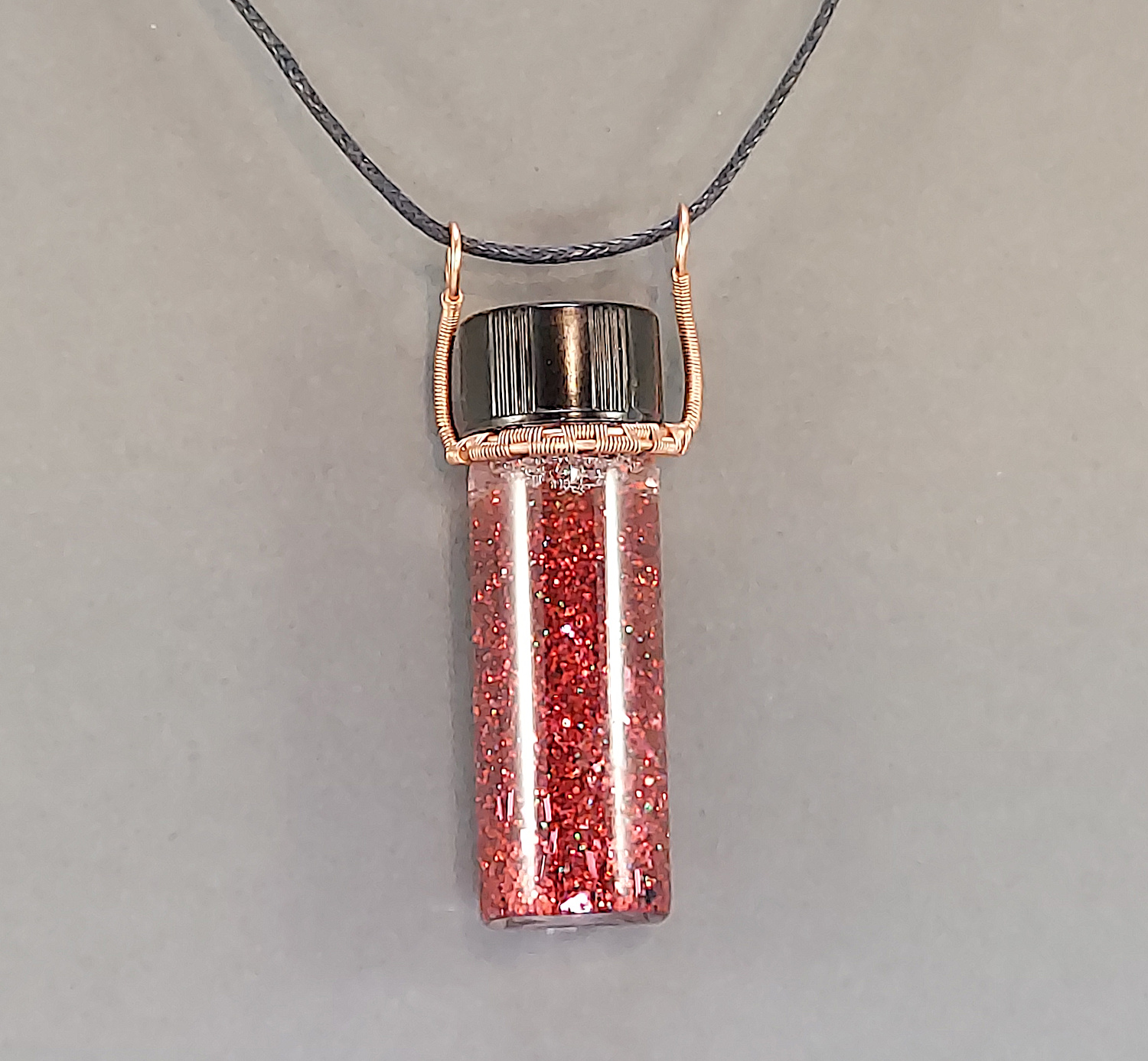 Mini Glitter Bottle Pendents